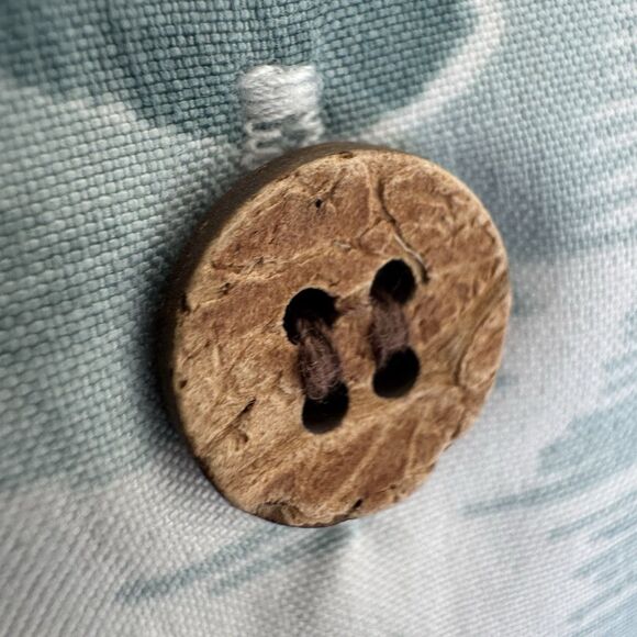 Vintage Trader Bay Hawaiian Shirt Blue & White Aloha Shirt Adult Mens L Soft 90s - Picture 12 of 16